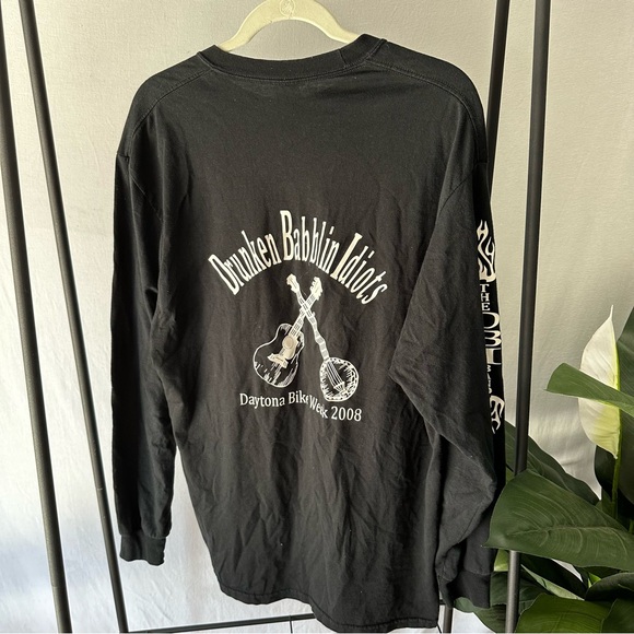 The Drunken Babblin Idiots Band Daytona Bike Week 2008 Longsleeve / Size XL - Picture 4 of 5